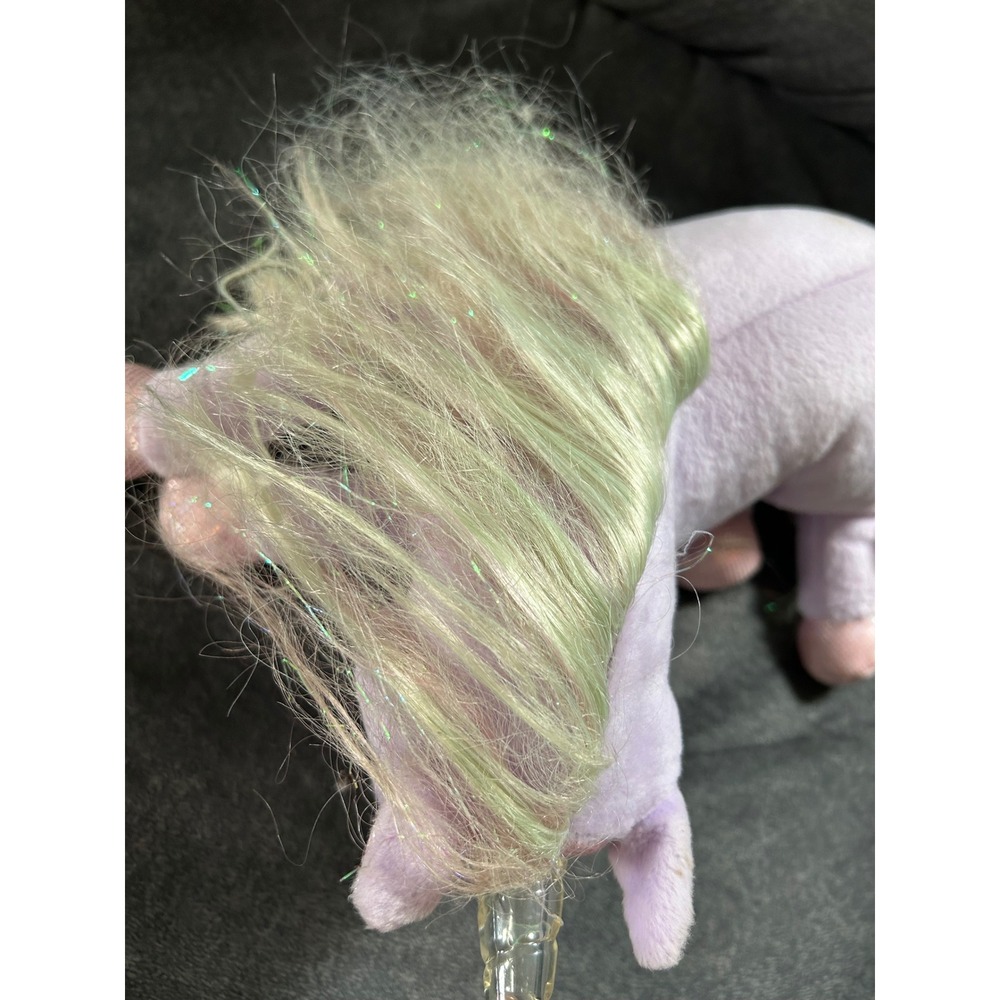 Barbie Mattel 2002 Unicorn Plush Lavender Light Up Horn Vintage B2832 Toy works - Picture 3 of 6
